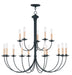Livex Lighting - 4460-04 - 15 Light Chandelier - Heritage - Black
