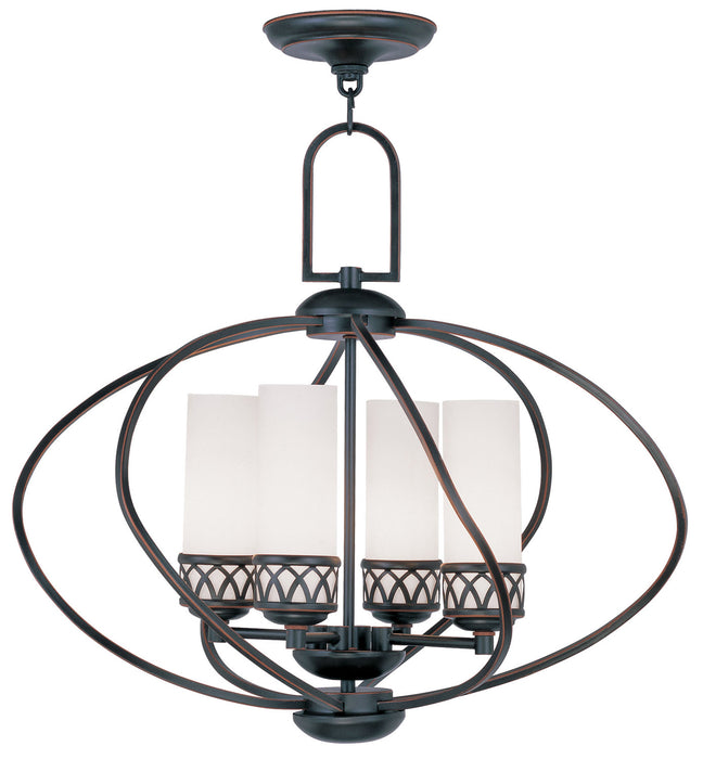 Livex Lighting - 4724-67 - Four Light Chandelier - Westfield - Olde Bronze