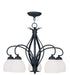 Livex Lighting - 4775-04 - Five Light Chandelier - Brookside - Black
