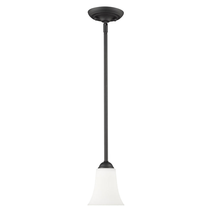 One Light Mini Pendant from the Ridgedale collection in Black finish