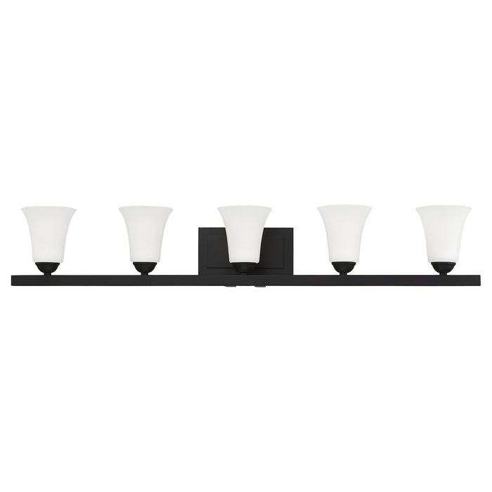 Five Light Bath Vanity from the Ridgedale collection in Black finish