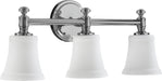 Quorum - 5122-3-14 - Three Light Vanity - Rossington - Chrome