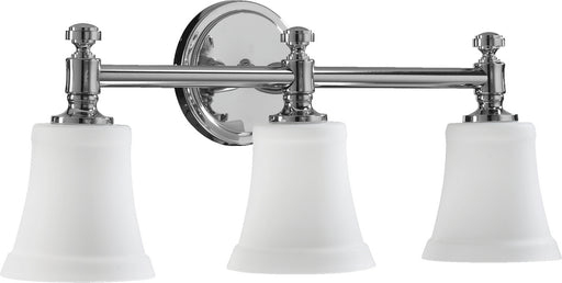 Quorum - 5122-3-14 - Three Light Vanity - Rossington - Chrome