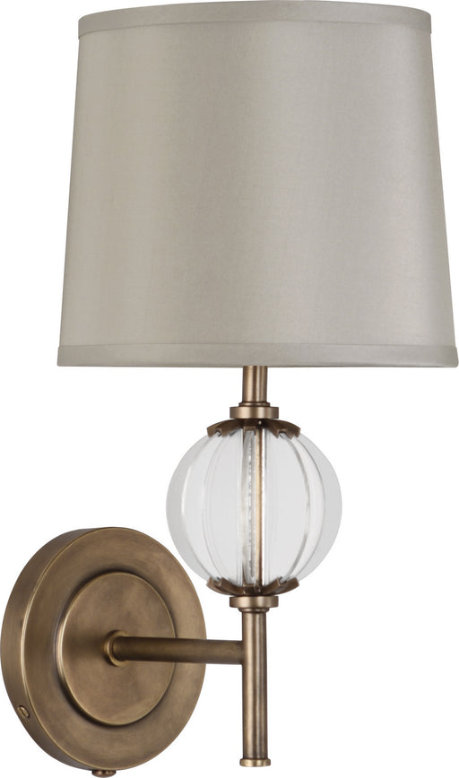 Robert Abbey - 3374 - One Light Wall Sconce - Latitude - Aged Brass w/ Clear Glass