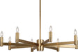 Robert Abbey - 4500 - Nine Light Chandelier - Delany - Antique Brass