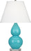 Robert Abbey - A761X - One Light Accent Lamp - Small Double Gourd - Egg Blue Glazed Ceramic w/ Lucite Base