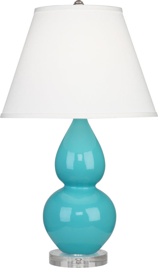 Robert Abbey - A761X - One Light Accent Lamp - Small Double Gourd - Egg Blue Glazed Ceramic w/ Lucite Base