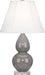 Robert Abbey - A770 - One Light Accent Lamp - Small Double Gourd - Smoky Taupe Glazed Ceramic w/ Lucite Base