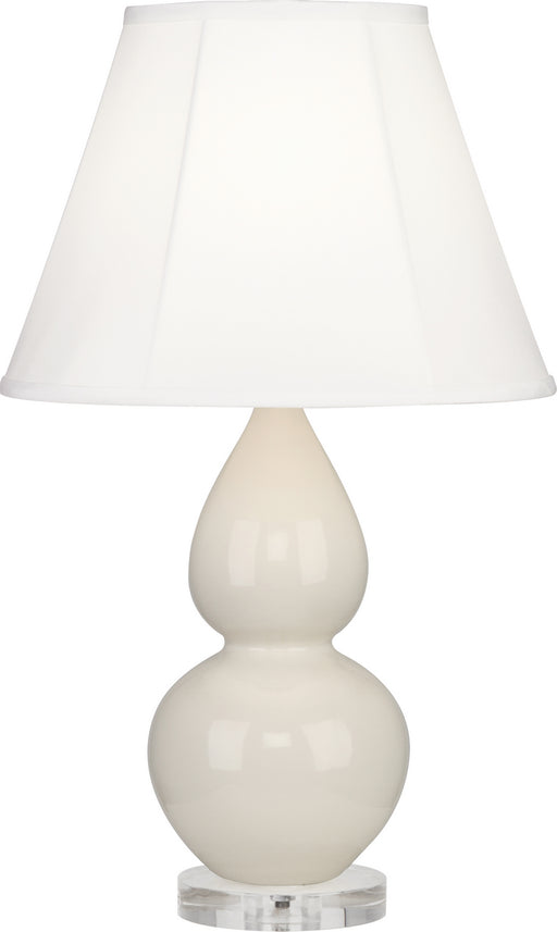 Robert Abbey - A776 - One Light Accent Lamp - Small Double Gourd - Bone Glazed Ceramic w/ Lucite Base