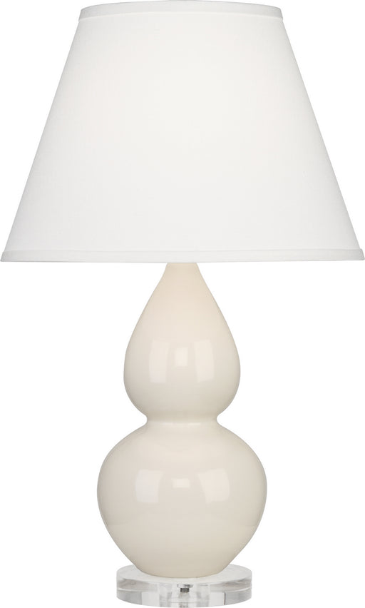 Robert Abbey - A776X - One Light Accent Lamp - Small Double Gourd - Bone Glazed Ceramic w/ Lucite Base