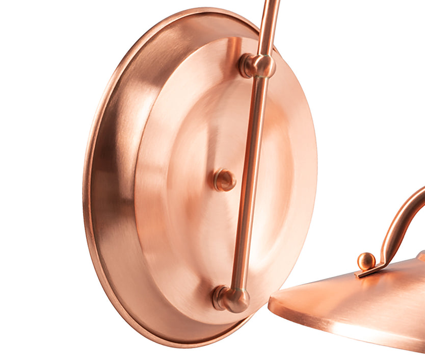 One Light Wall Mount from the Large Budapest Wall collection in Copper finish