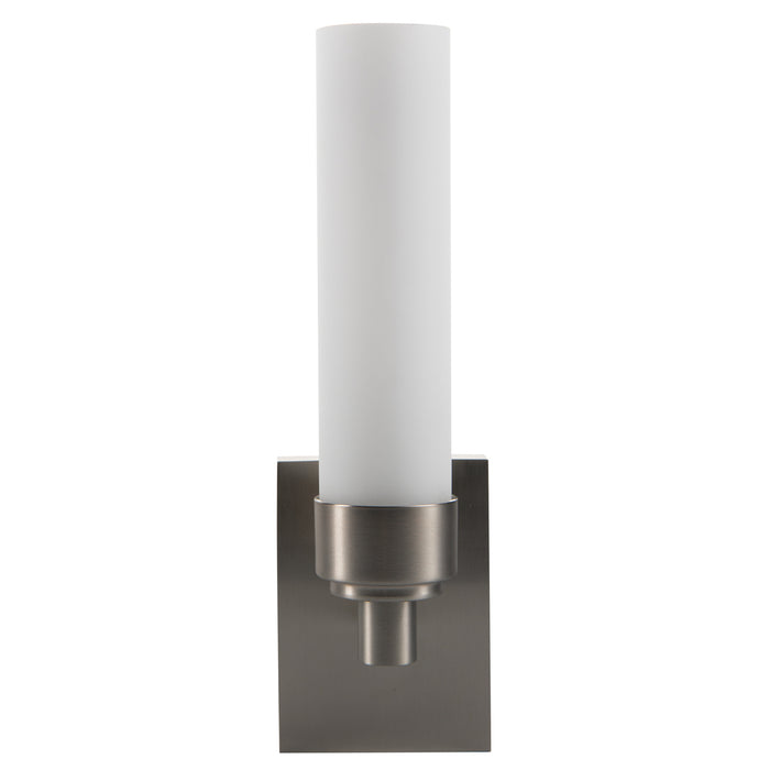 One Light Wall Sconce from the Alex Sconce collection in Brush Nickel finish