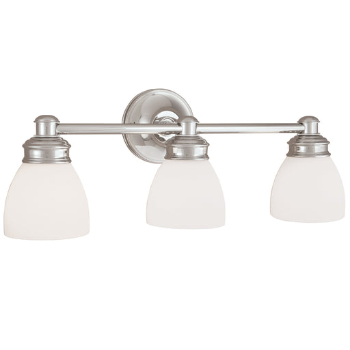 Norwell Lighting - 8793-CH-OP - Three Light Wall Sconce - Spencer 3 Light Sconce - Chrome