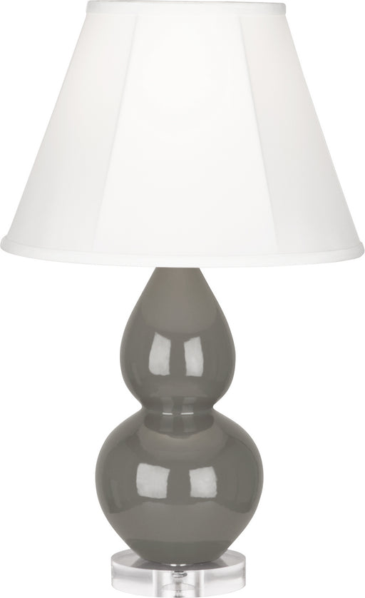 Robert Abbey - CR13 - One Light Accent Lamp - Small Double Gourd - Ash Glazed Ceramic w/ Lucite Base