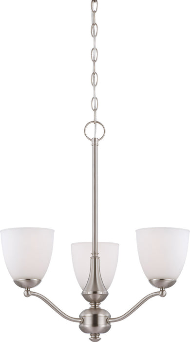 Nuvo Lighting - 60-5036 - Three Light Chandelier - Patton - Brushed Nickel