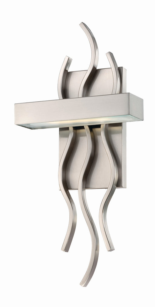 Nuvo Lighting - 62-104 - LED Wall Sconce - Wave - Brushed Nickel
