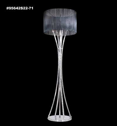 James R. Moder - 95642S22-71 - Four Light Floor Lamp - Eclipse Fashion - Silver