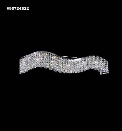 James R. Moder - 95724S22 - Ten Light Vanity Bar - Fashionable Broadway - Silver
