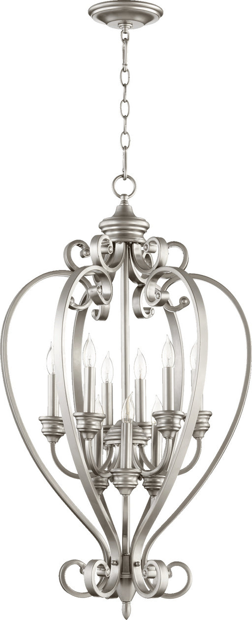 Quorum - 6854-9-64 - Nine Light Entry Pendant - Bryant - Classic Nickel