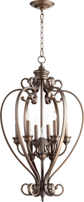 Quorum - 6854-9-86 - Nine Light Entry Pendant - Bryant - Oiled Bronze