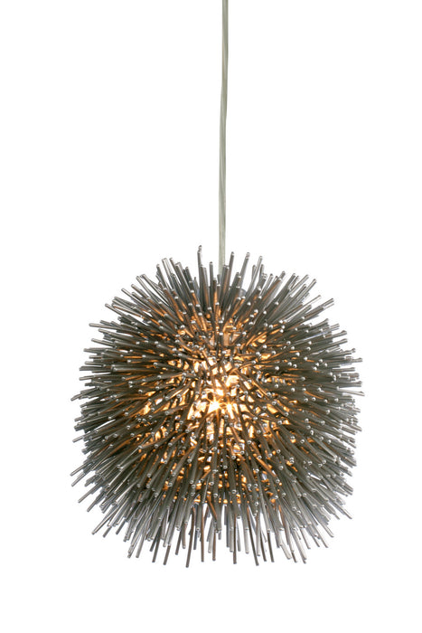 One Light Mini Pendant from the Urchin collection in Painted Chrome finish