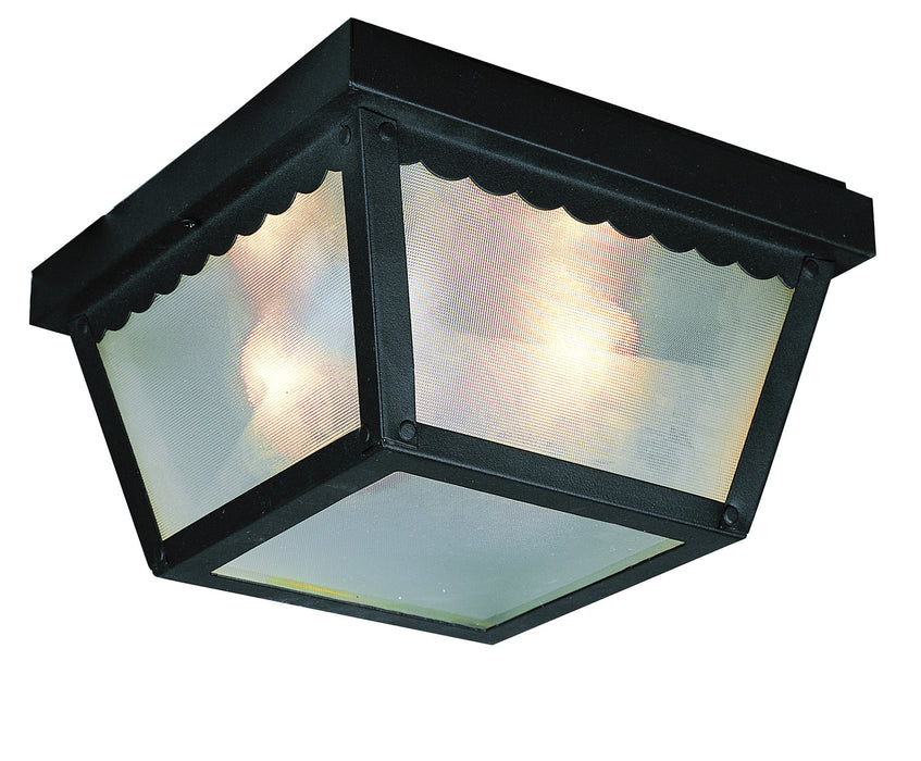 Trans Globe Imports - 4901 BK - One Light Flushmount Lantern - Samantha - Black