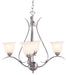 Trans Globe Imports - 9280 BN - Four Light Chandelier - Aspen - Brushed Nickel