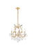 Elegant Lighting - 2800D20G/RC - Six Light Pendant - Maria Theresa - Gold