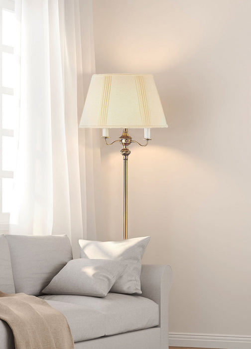 Four Light Floor Lamp from the 6 Way collection in Antique Brass finish