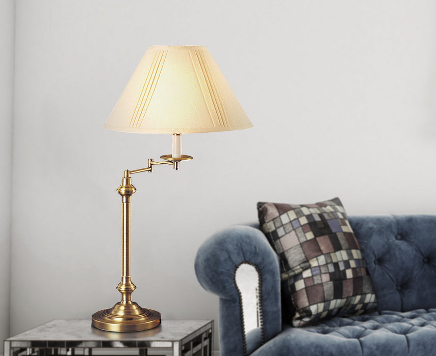 One Light Table Lamp from the 3 Way collection in Antique Brass finish