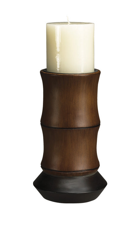 Cal Lighting - BO-882SC - Candle Holder - Bamboo Design - Mahogany