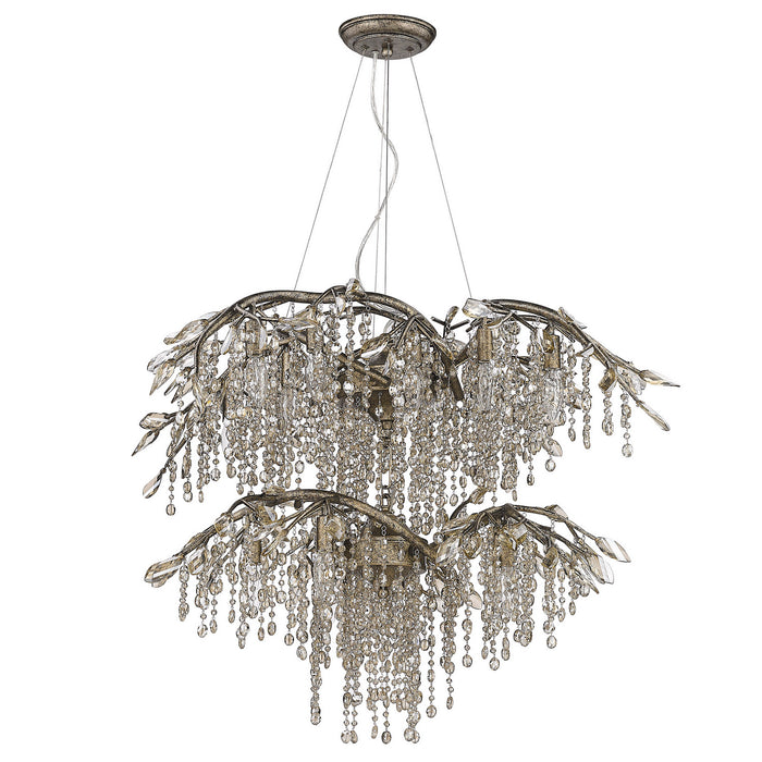 18 Light Chandelier from the Autumn Twilight collection in Mystic Gold finish