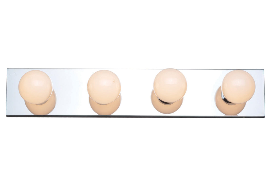 Trans Globe Imports - 3004 PC - Four Light Vanity Bar - Lyric - Polished Chrome