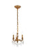 Elegant Lighting - 9103D10FG/RC - Three Light Pendant - Lillie - French Gold
