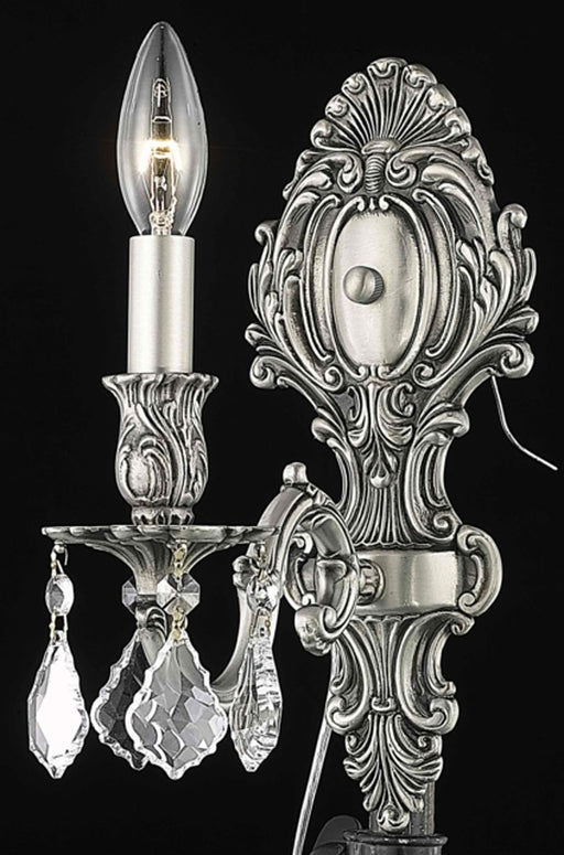Elegant Lighting - 9601W5PW/RC - One Light Wall Sconce - Monarch - Pewter