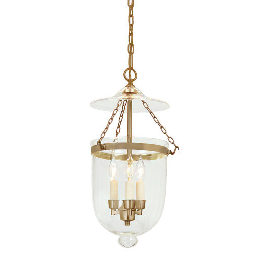 JVI Designs - 1023-10 - Three Light Pendant - Hundi - Rubbed Brass