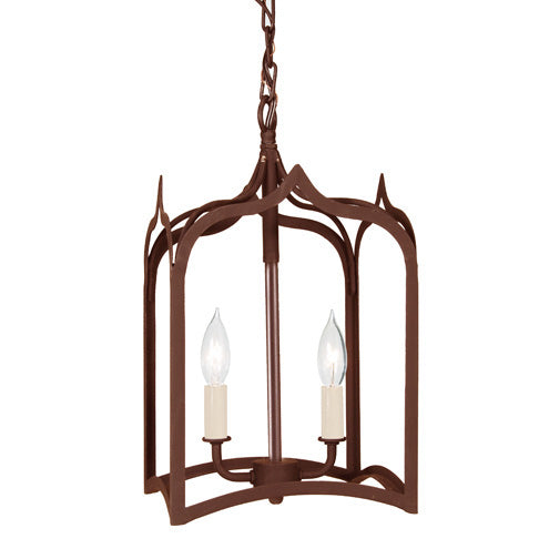 JVI Designs - 3001-22 - Two Light Lanterns - Gothic - Rust