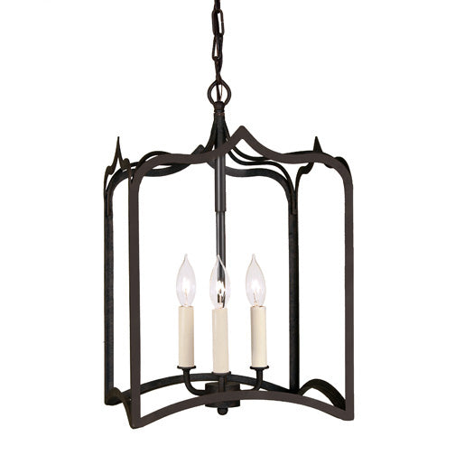 JVI Designs - 3002-26 - Three Light Lanterns - Gothic - Matte Black