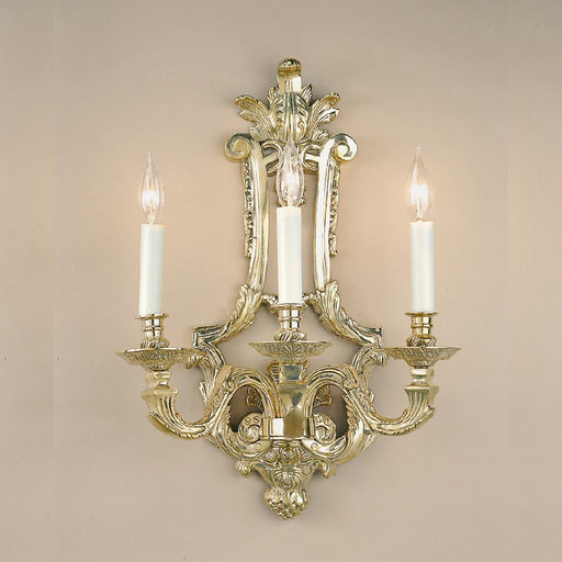 JVI Designs - 633-05 - Three Light Wall Sconce - Traditional Brass - Antique Brass
