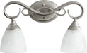 Quorum - 5108-2-64 - Two Light Vanity - Powell - Classic Nickel