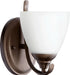 Quorum - 5508-1-86 - One Light Wall Mount - Powell - Oiled Bronze w/ Satin Opal