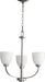 Quorum - 6060-3-64 - Three Light Chandelier - Reyes - Classic Nickel