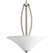 Progress Lighting - P3951-09 - Three Light Inverted Pendant - Joy - Brushed Nickel