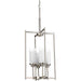 Progress Lighting - P3977-09 - Four Light Foyer Pendant - Alexa - Brushed Nickel