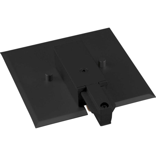 Progress Lighting - P8745-31 - End feed with Flush Canopy - Track Accessories - Black