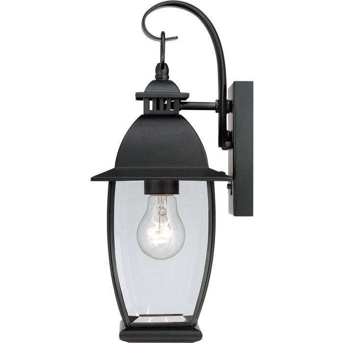 One Light Outdoor Wall Lantern from the Bain collection in Mystic Black finish