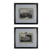 ELK Home - 10030-S2 - Wall Decor - Etchings with Borders - Charcoal, Silver Lining, Silver Lining