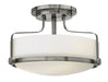 Hinkley - 3641BN - Three Light Semi-Flush Mount - Harper - Brushed Nickel