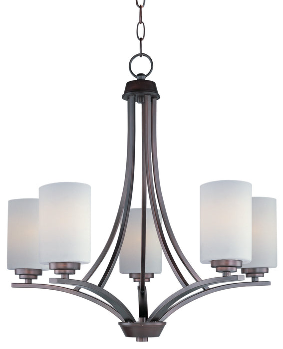 Maxim - 20035SWOI - Five Light Chandelier - Deven - Oil Rubbed Bronze