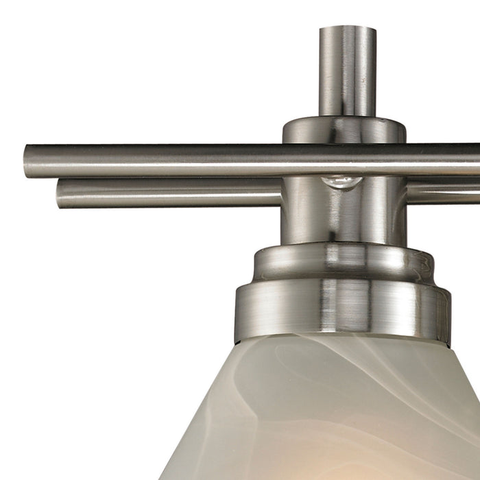 Two Light Vanity Lamp from the Pemberton collection in Brushed Nickel finish